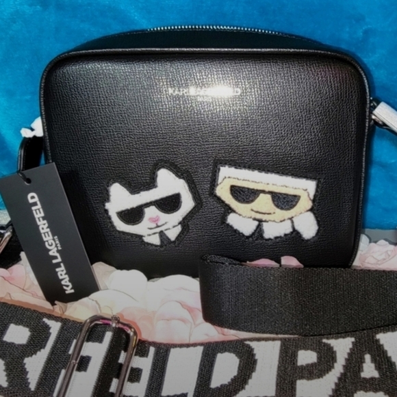 Karl Lagerfeld Handbags - NWT Karl Lagerfeld Paris Maybelle crossbody bag purse. Plush characters on front
